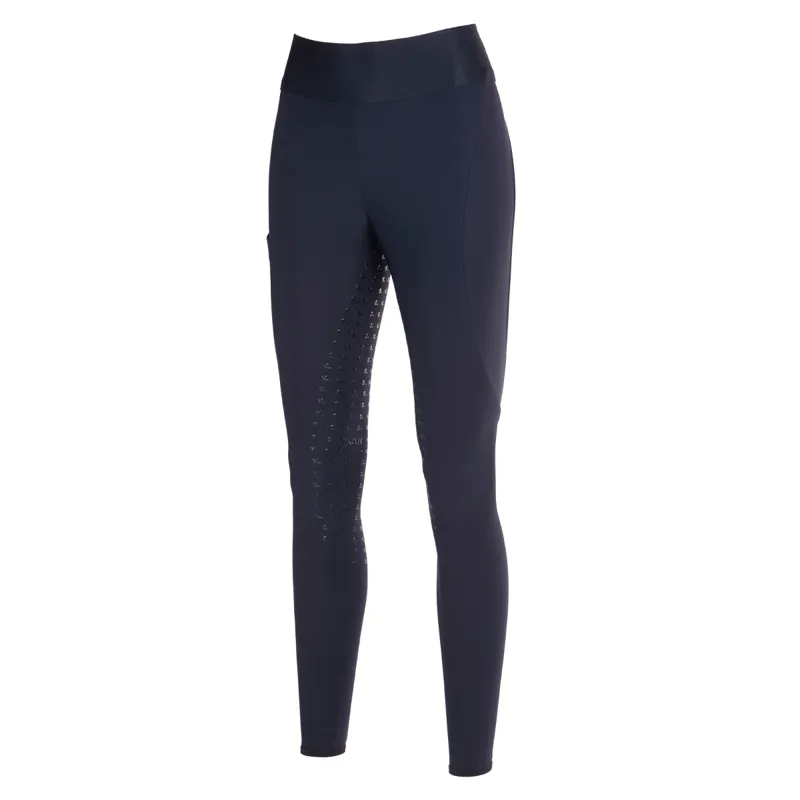 Pikeur Tiffni Ladies Full Grip Riding Tights - Night Blue
